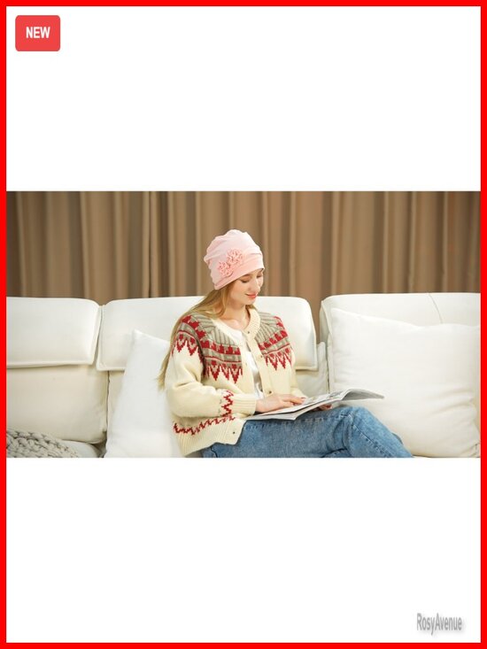 6 Pack Stretchy Soft Turbans Cancer Caps for Hair Loss Women Headwear main image 6